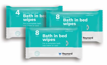 Bath in bed wipes range