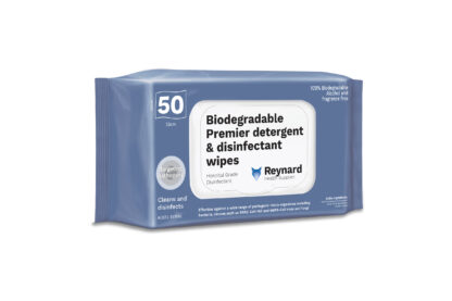 Biodegradable Premier detergent & disinfectant wipes